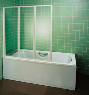 Шторка на ванну Ravak Supernova VS3 115 795S0100Z1 Transparent профиль белый